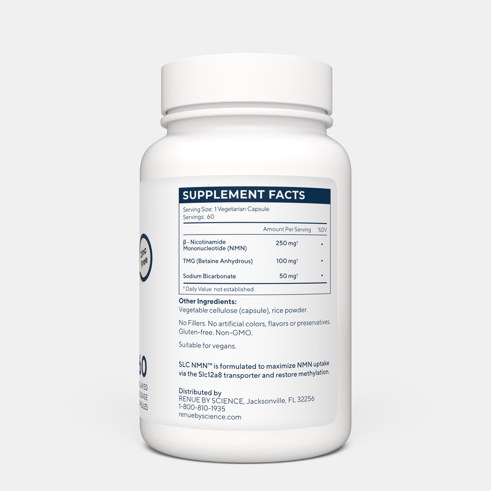 SLC Enteric NMN Zinc Free (Nicotinamide Mononucleotide, Delayed Release) 60ct