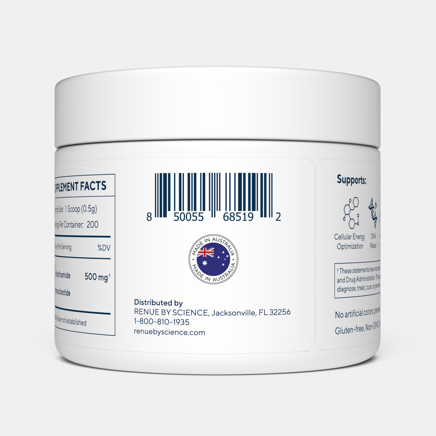 NMN (Nicotinamide Mononucleotide) 100g ren pulver
