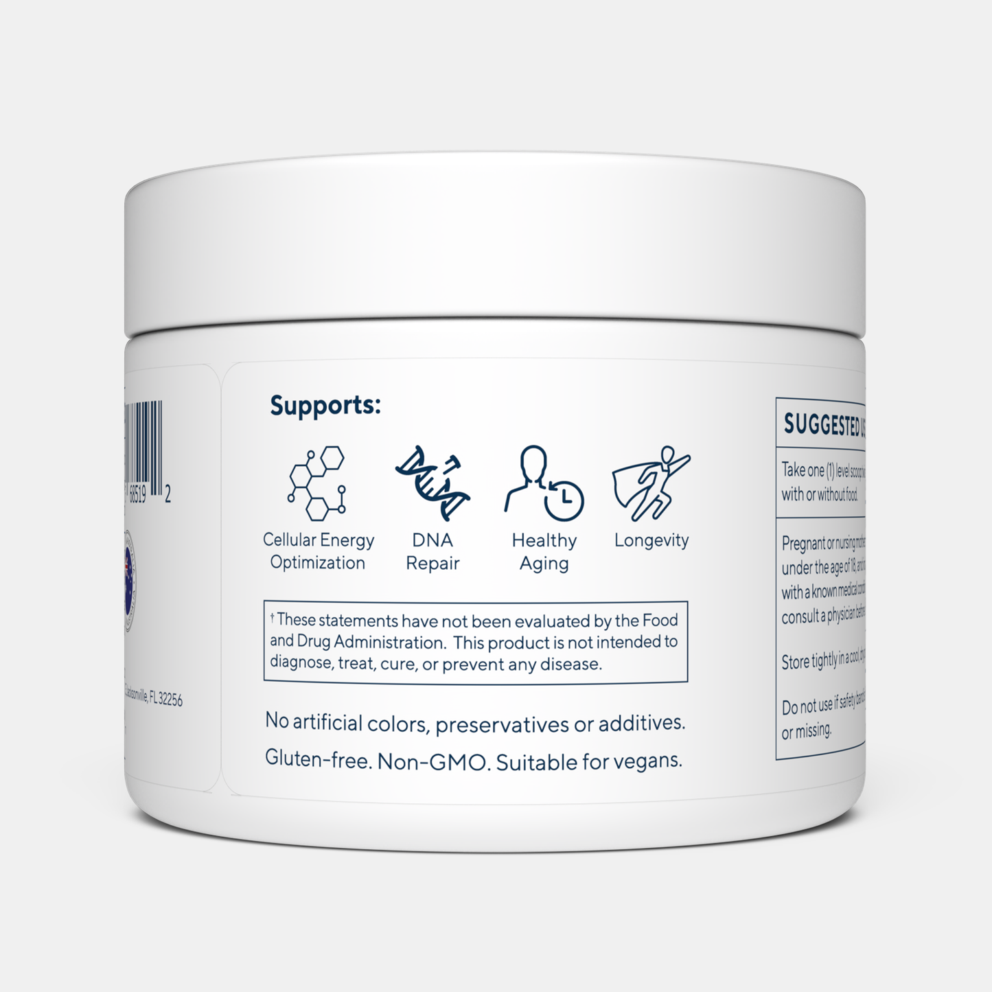 NMN (Nicotinamide Mononucleotide) 100g ren pulver