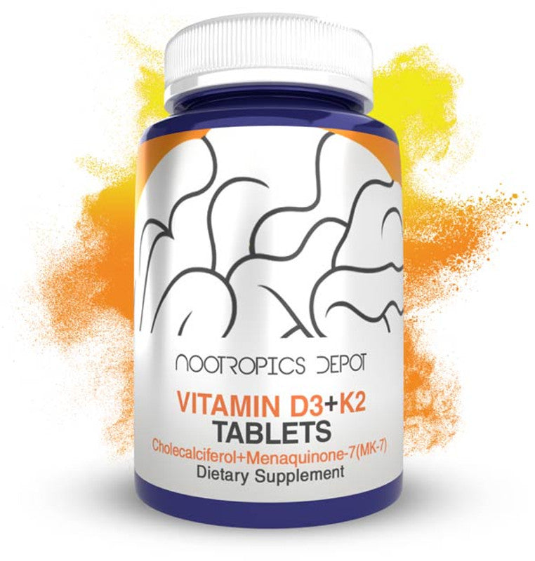 Vitamin D3 + K2 (MK-7) With Vitamin C 60 Tabletter