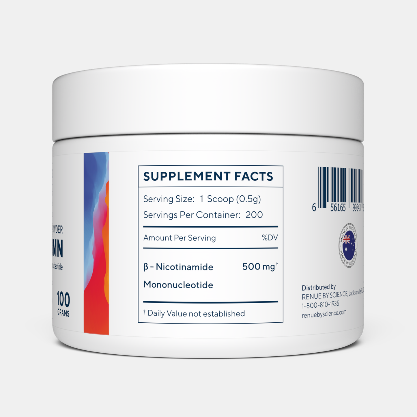 NMN (Nicotinamide Mononucleotide) 100g ren pulver