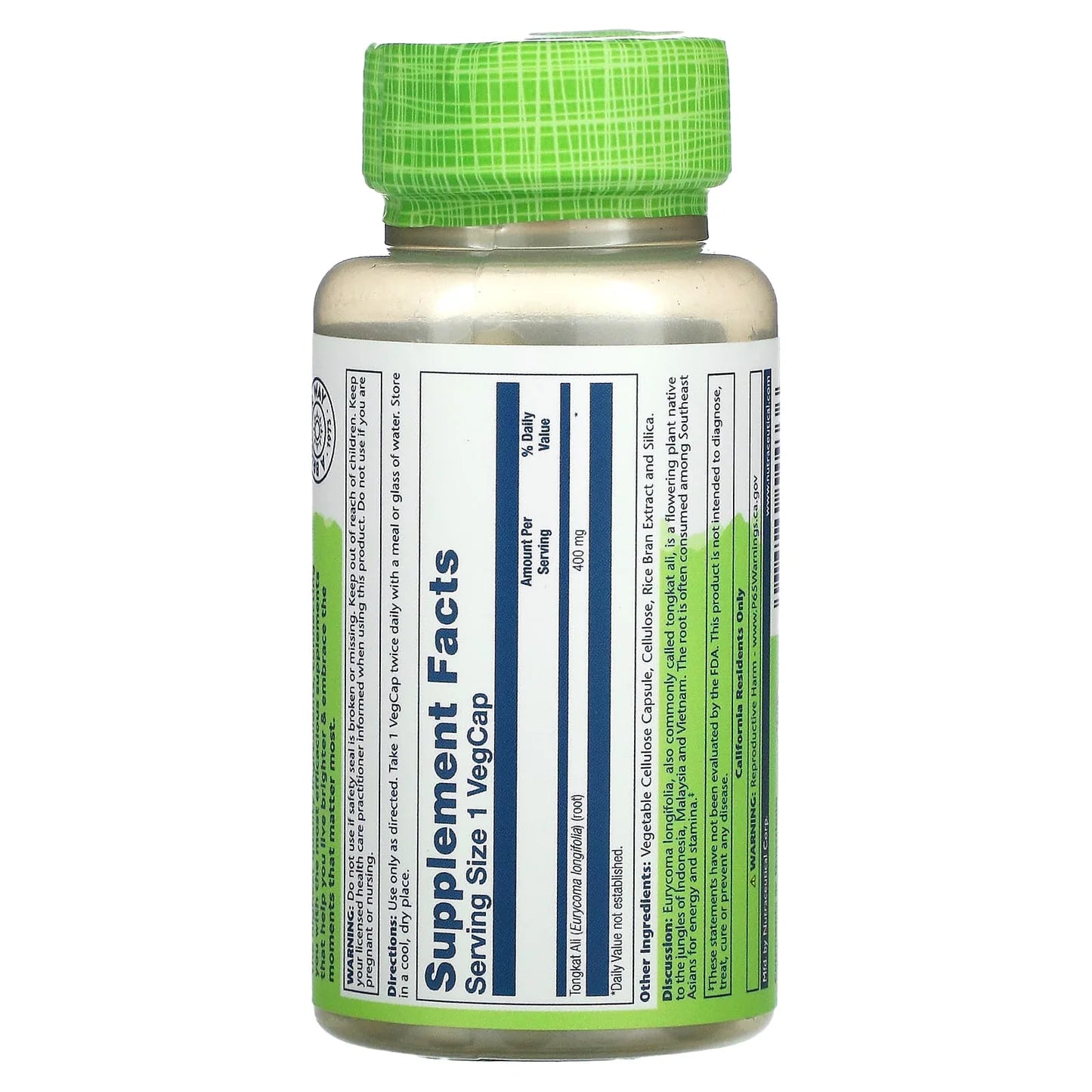 Solaray Tongkat Ali 400 mg 60 VegCaps