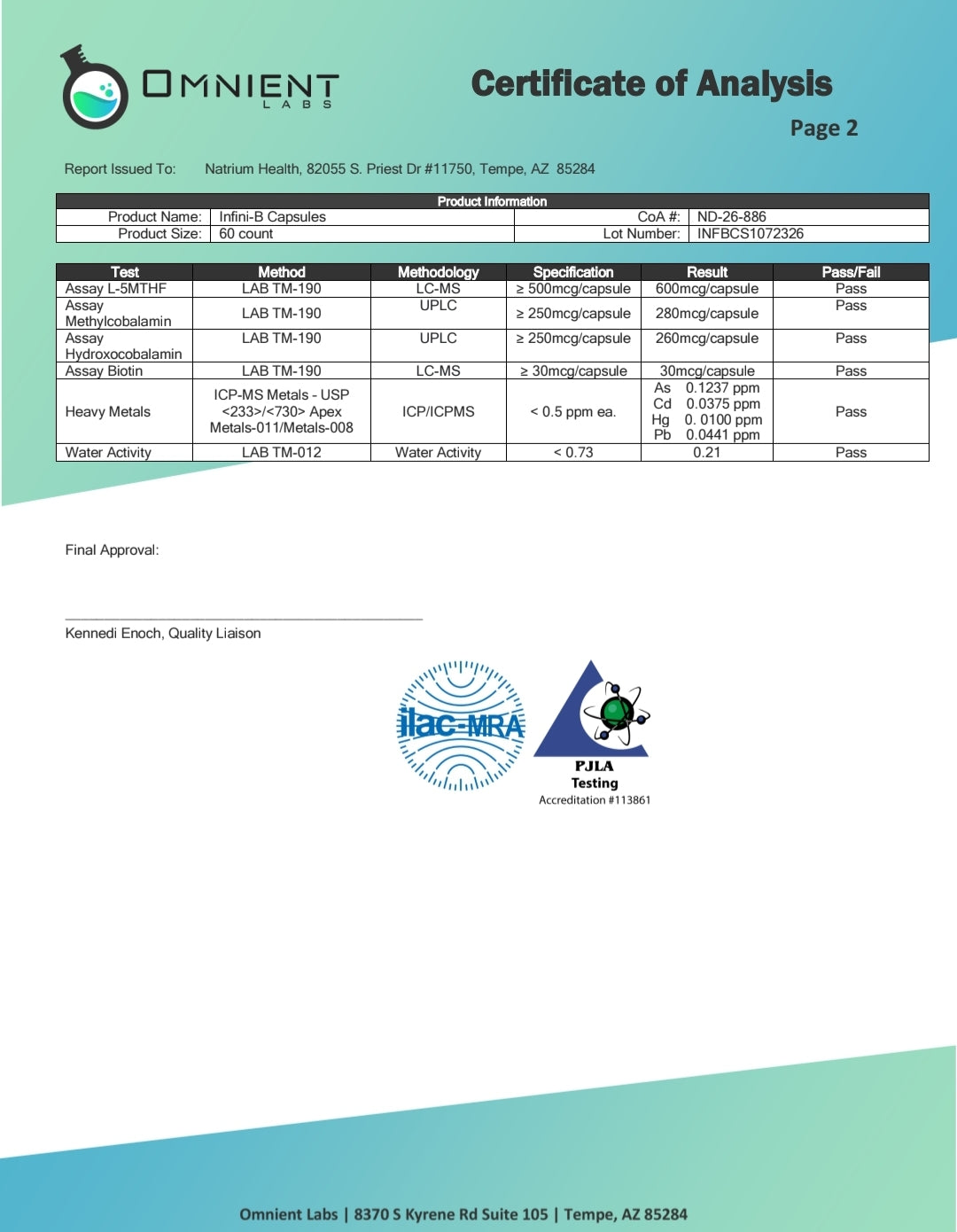 Infini-B Capsules | Optimized Vitamin B Complex