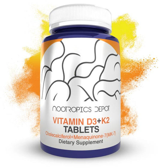 Vitamin D3 + K2 (MK-7) With Vitamin C 60 Tabletter