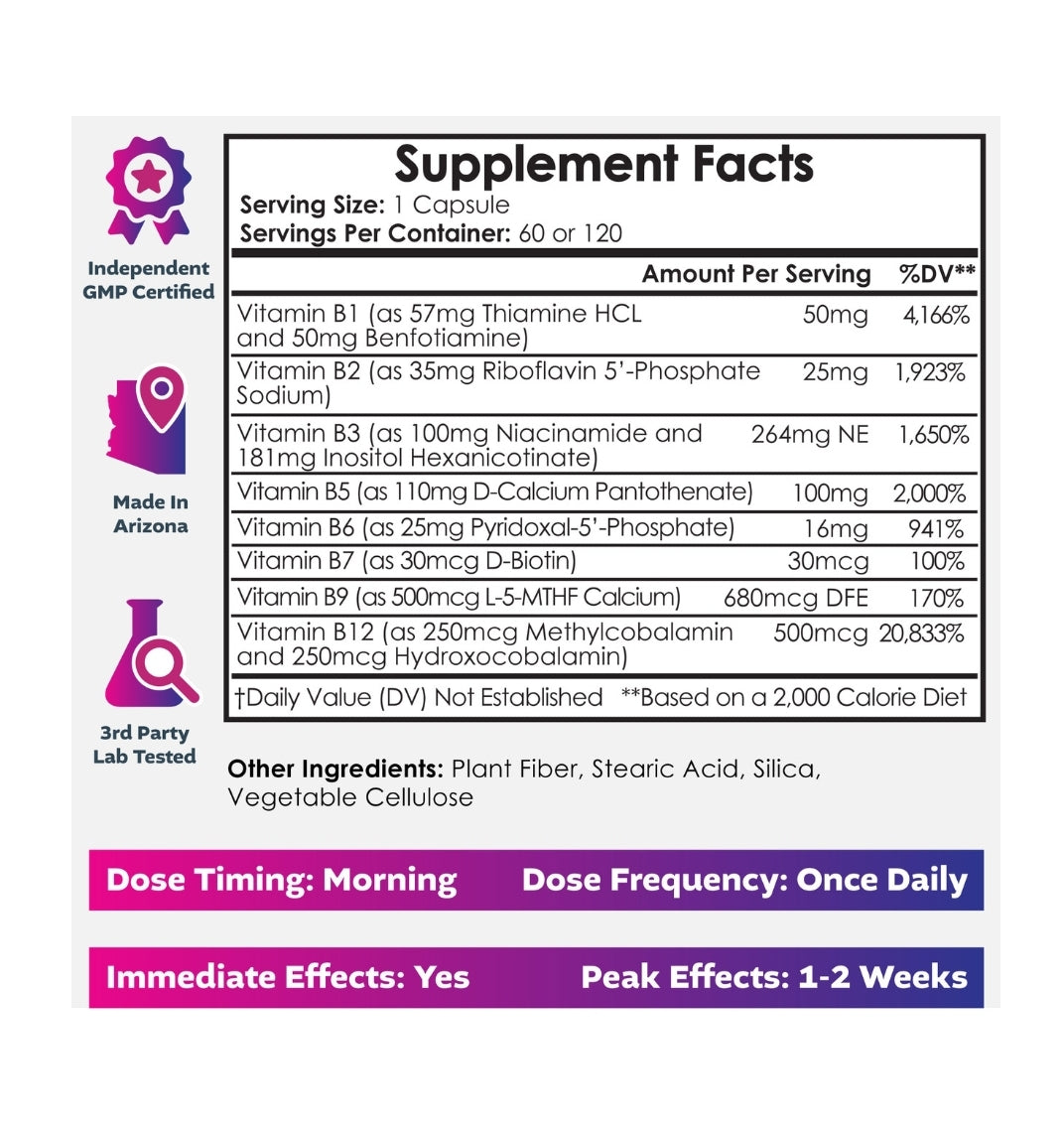 Infini-B Capsules | Optimized Vitamin B Complex