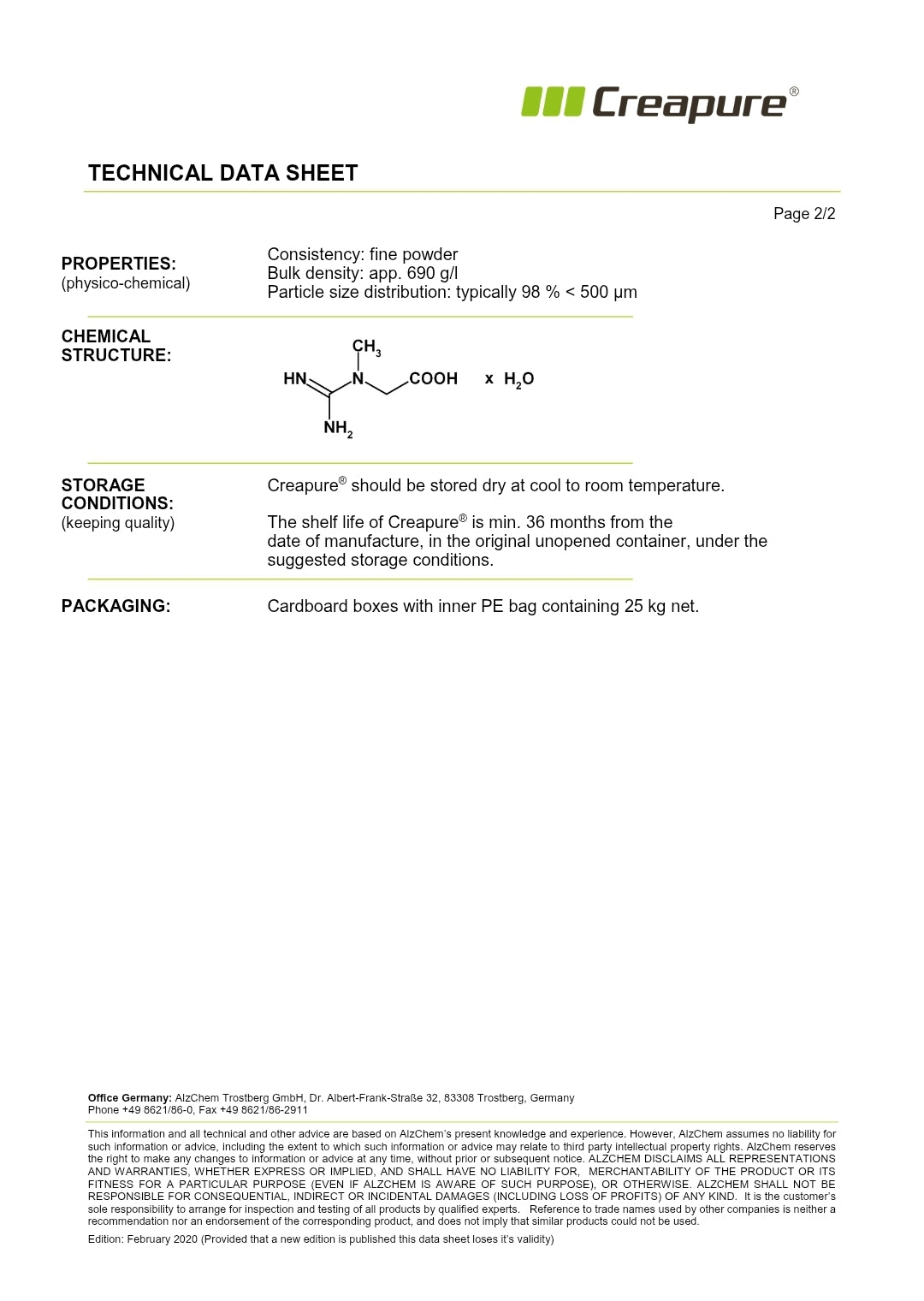 Creapure® Creatine Monohydrate 300g